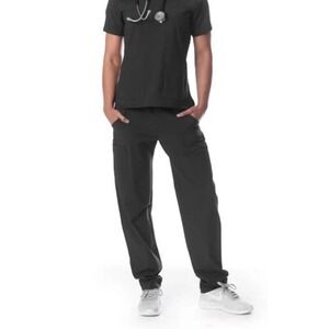 Essential Threads Black Hathaway Tapered Leg Patns, Womens XS